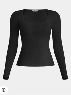 NWT Knix SculptRib™ Cotton Long Sleeve Top